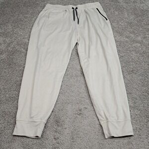 DSG Mens Performance Jogger Pants Oatmeal Heather XL Stretch Gym Activewear 8337